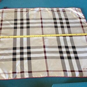 Burberry Plaid Silk Scarf